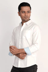 Mens Casual Shirt (White)